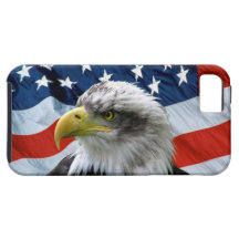 Bald Eagle American Flag iPhone 5 Case