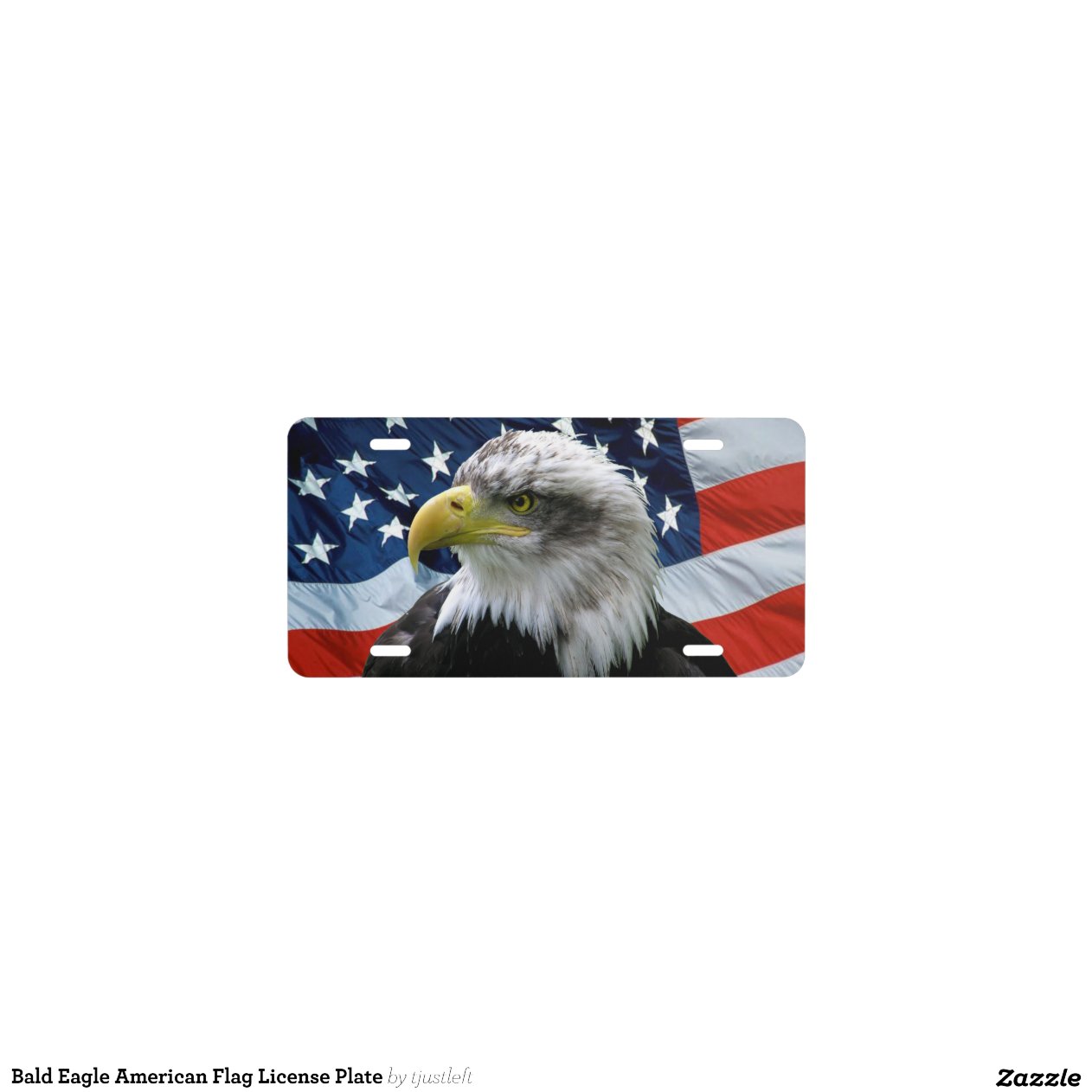 Bald Eagle American Flag License Plate License Plate Zazzle