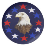 Bald Eagle American Star Dinner Plates