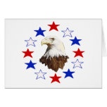 Bald Eagle American Star Greeting Cards