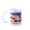 BALD EAGLE AND AMERICAN FLAG1: MUG