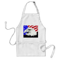 Bald Eagle and American Flag Apron