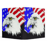 Bald Eagle and American Flag Binder