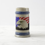 Bald Eagle and American Flag Mugs