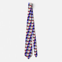 Bald Eagle and American Flag Necktie