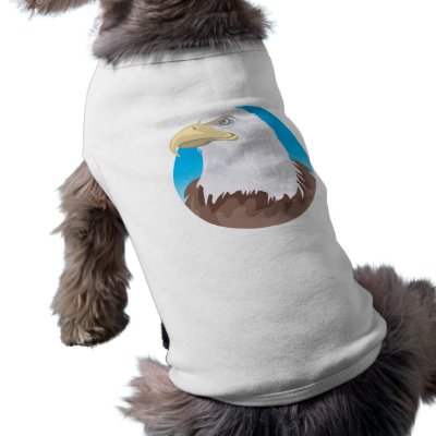 Bald Eagle Badge Pet T Shirt by alternateworlds