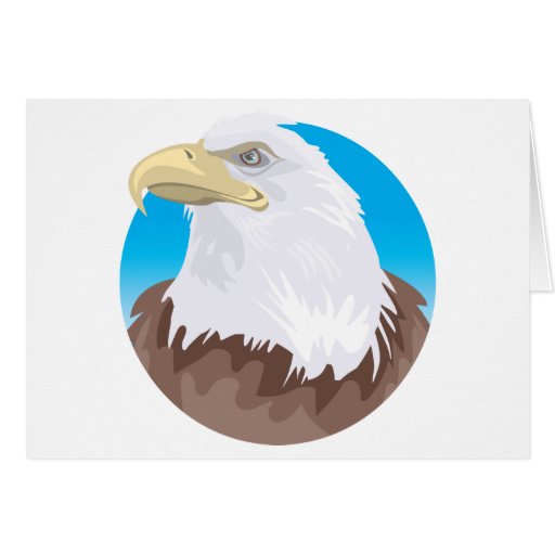 Bald Eagle Badge Greeting Card