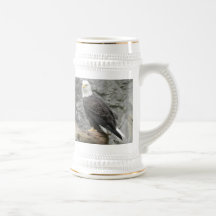 Bald Eagle Beer Stein Mug