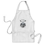 Bald Eagle Collage Pencil drawing sketch Apron