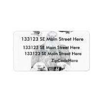 Bald Eagle Collage Pencil drawing sketch Personalized Address Labels