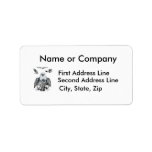Bald Eagle Collage Pencil drawing sketch Address Label