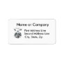 Bald Eagle Collage Pencil drawing sketch Address Label