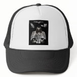 Bald Eagle Drawing, Inversion of Pencil drawing Trucker Hats