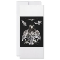 Bald Eagle Drawing, Inversion of Pencil drawing Full Color Rack Card