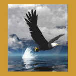 Bald Eagle Fish Catch Wall Canvas Art canvas prints