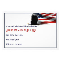 Bald Eagle Flies the Flag 4th of July Announcements