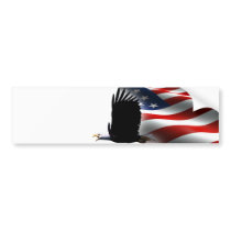 Bald Eagle Flies the Flag Memorial Day Bumper Sticker