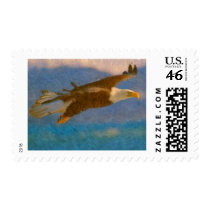bald-eagle-flight_Painting postage