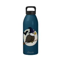 Bald Eagle Halloween Water Bottle