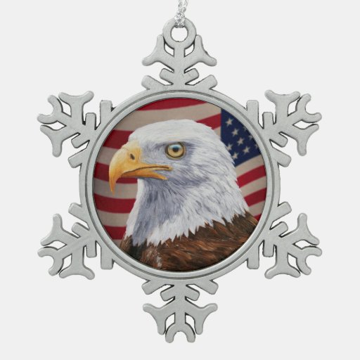 bald eagle head snowflake pewter christmas ornament zazzle bald eagle head snowflake pewter christmas ornament zazzle