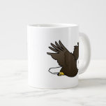 Bald Eagle in flight Extra Large Mug