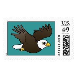 Bald Eagle in Flight Large Stamp 2.5