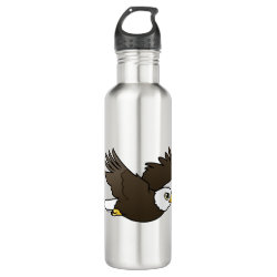 Bald Eagle in Flight Water Bottle (24 oz)