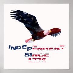 Bald Eagle Independence Day Poster