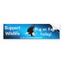 BALD EAGLE Landing Wildlife Support Bumper Sticker