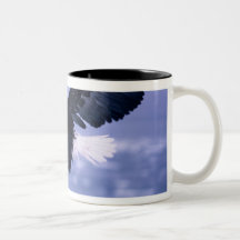 Bald Eagle Landing Wings Spread in a Storm, Mug