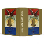 Bald Eagle, Olive Branches and Liberty Bell Vinyl Binder