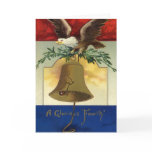 Bald Eagle, Olive Branches and Liberty Bell Greeting Card