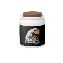 Bald Eagle Patriotic Candy Dishes