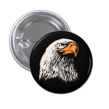 Bald Eagle Patriotic Pin