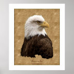 Bald Eagle Patriotic Poster Print