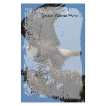 Bald Eagle Ready to Flee; Customizable Customized Stationery