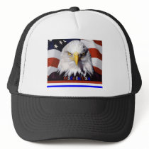 Bald Eagle Red White Blue Colors Large-A hats by Deertrailco Bald Eagle Red White Blue Colors Large-A hats