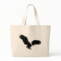 Bald Eagle Silhouette Tote Bag