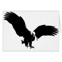 Bald Eagle Silhouette Greeting Cards