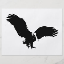 Bald Eagle Silhouette Flyer