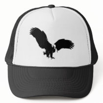 Bald Eagle Silhouette Mesh Hat