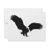 Bald Eagle Silhouette Custom Invitation