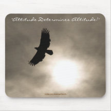 Bald Eagle & Sun Motivational Mousepad