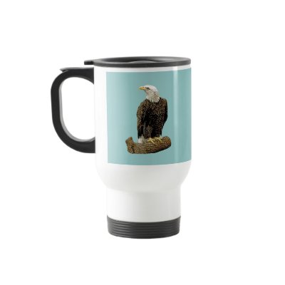 Bald Eagle Travel Mug by kphotos