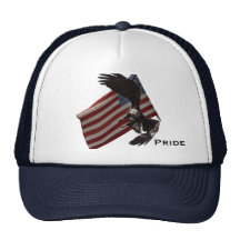 Bald Eagle & US Flag Motivational Hats