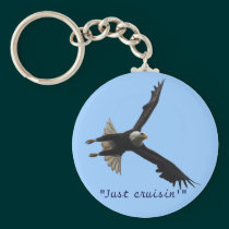 Bald Eagle Wildlife Wild-Bird Fun Key-chain keychains