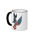 Bald Eagle with American Flag mugs