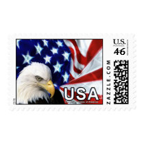 Bald Eagle with US Flag Postage