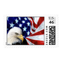 Bald Eagle with US Flag Postage