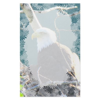 Bald Eagle Yukon River Customized Stationery by Picture_Imperfect